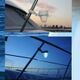 Solar Kandle Rail Light Product Daytime and Nighttime photo