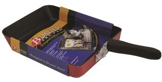 Boaties Frying Pan - rectangular pan fits recreational stoves - items slide out easily