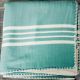 Marmara Imports Turkish Farmer's Stitch Emerald Blanket