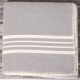 Marmara Imports Turkish Farmer's Stitch Light Grey Blanket