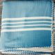 Marmara Imports Turkish Farmer's Stitch Marine Blue Blanket