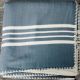Marmara Imports Turkish Farmer's Stitch Navy Blanket