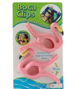 Boca Beach Towel Clip - Flamingo