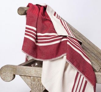 Marmara Imports Turkish Farmer's Stitch Blanket - both sides