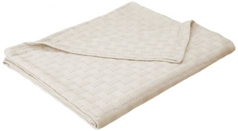 Quahog Bay Universal 100% Cotton V-Berth Ivory Blanket
