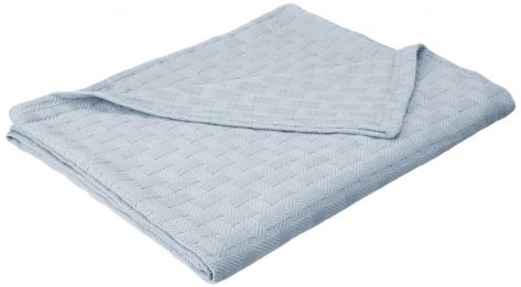 Quahog Bay Universal 100% Cotton V-Berth Light Blue Blanket