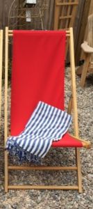 Marmara Imports Turkish Towels - Newport Blue with White Stripe