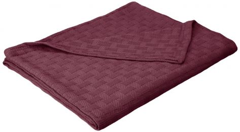 Quahog Bay Universal 100% Cotton V-Berth Plum Blanket