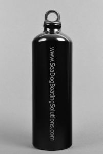 Bison Aluminum 1.0 Liter water bottle (Black)