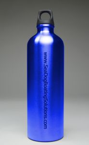 Bison Aluminum 1.0 Liter water bottle (Blue)