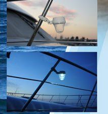 Solar Kandle Rail Light Product Daytime and Nighttime photo