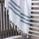 Marmara Imports Turkish Towels - South Beach - White with Navy Blue Stripe