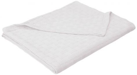 Quahog Bay Universal 100% Cotton V-Berth White Blanket