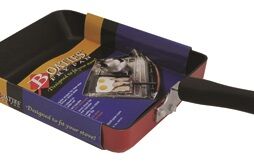 Boaties Frying Pan - rectangular pan fits recreational stoves - items slide out easily