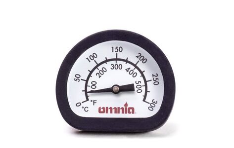front view of the Omnia Stove Top Oven Thermometer (both Fahrenheit and Celsius)