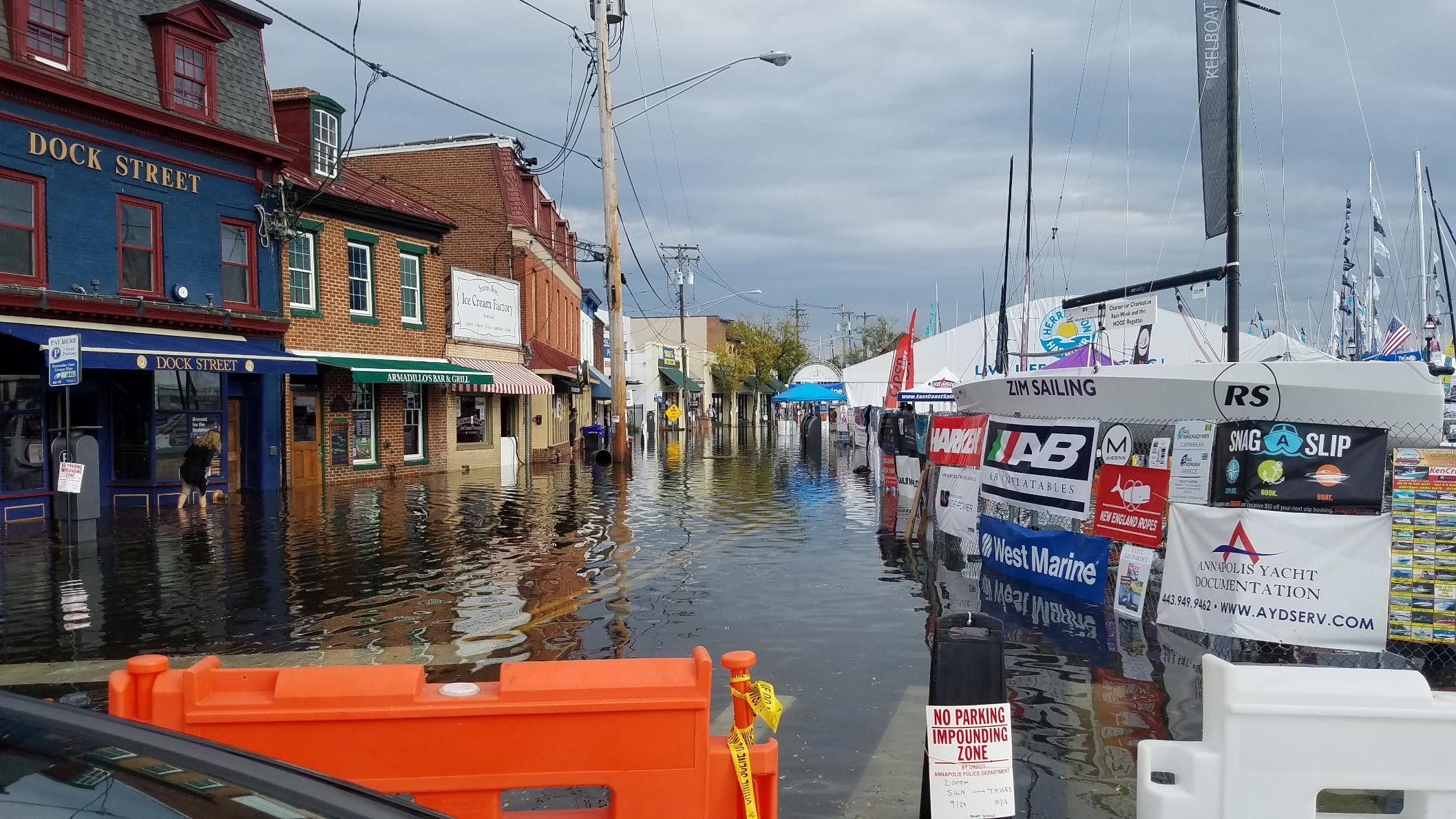 2019 Annapolis Sail Boat Show High Water Levels